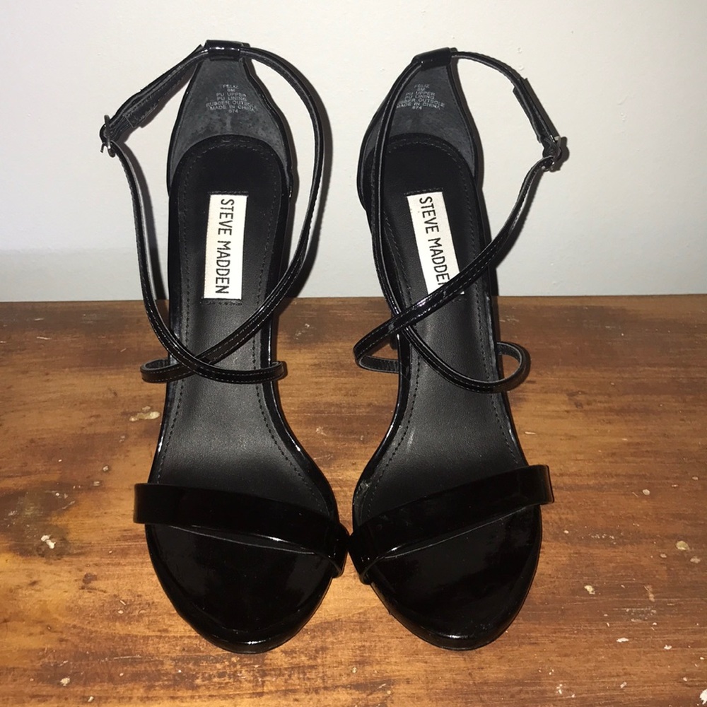 Black Strappy Heels